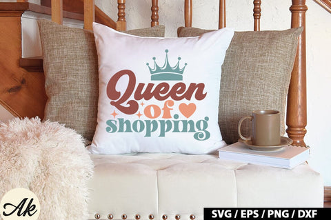 Queen of shopping Retro SVG SVG akazaddesign 