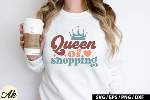 Queen of shopping Retro SVG SVG akazaddesign 