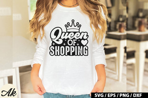 Queen of shopping Retro SVG SVG akazaddesign 