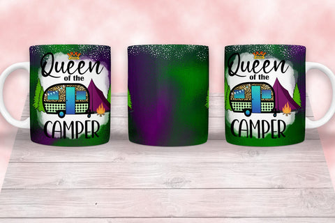 Queen of the Camper I Camping Mug Sublimation I Outdoor Mug Sublimation Happy Printables Club 