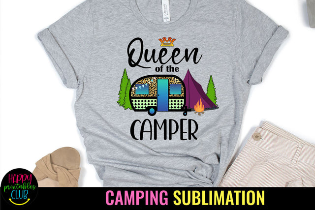 Queen of the Camper Sublimation Design Sublimation Happy Printables Club 
