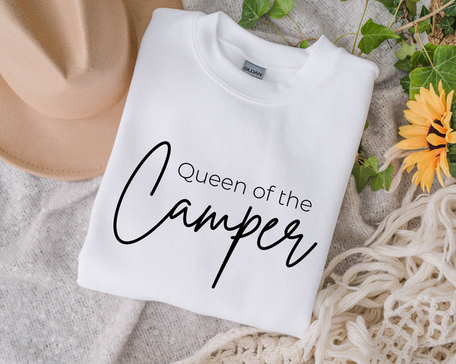 Queen of the camper svg, Mountains svg, Camper svg, Camping svg, Hiking svg, Love Camping svg, Camp Life svg, svg for shirt, svg cut files SVG Fauz 