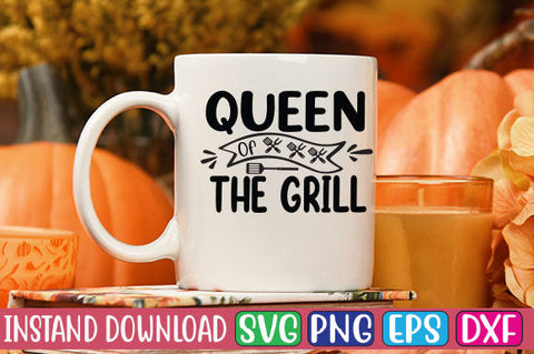 Queen of the Grill SVG Cut File SVGs, Quotes and Sayings, Food & Drink, Holiday,On Sale, SVG Studio Innate 