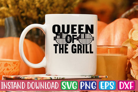 Queen of the Grill SVG Cut File SVGs, Quotes and Sayings, Food & Drink, Holiday,On Sale, SVG Studio Innate 