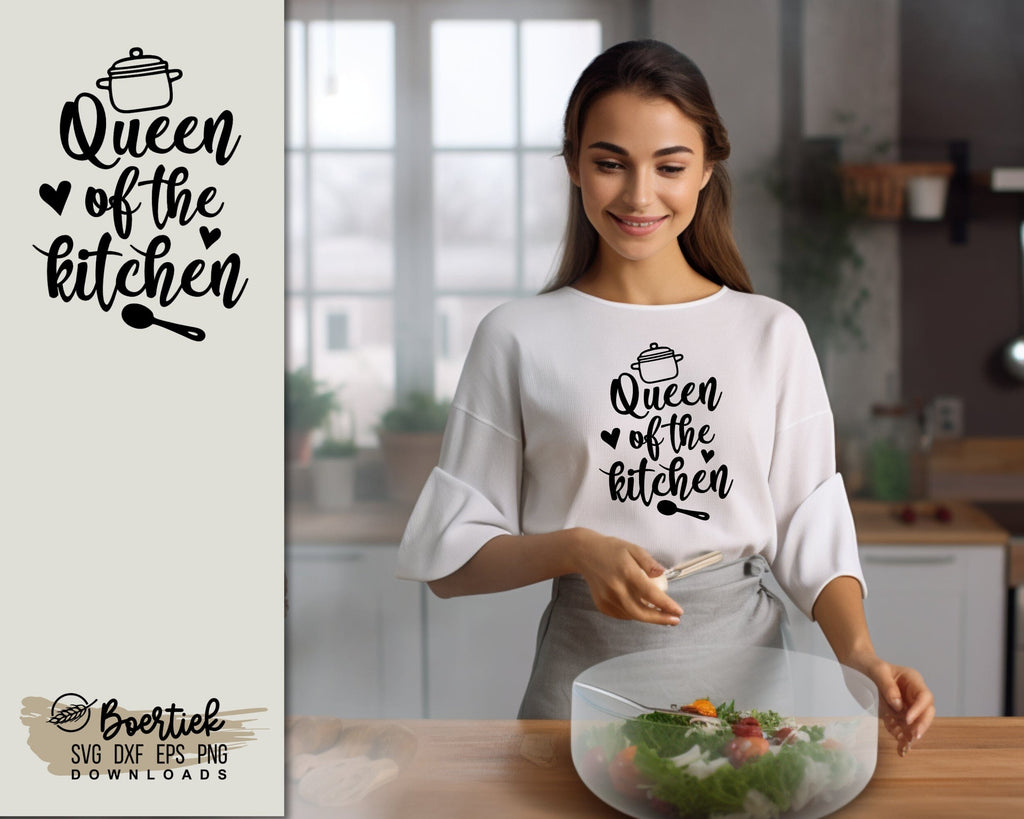 Queen of the kitchen, SVG file - So Fontsy