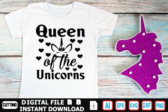 Queen of the Unicorns SVG Craftlabsvg24 