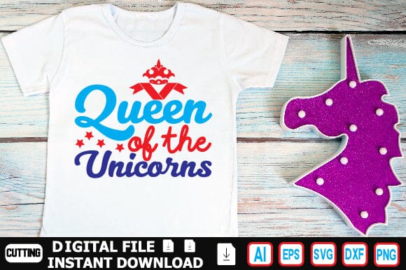 Queen of the Unicorns SVG Craftlabsvg24 
