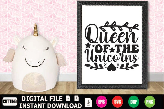 Queen Of The Unicorns SVG Shahin alam 