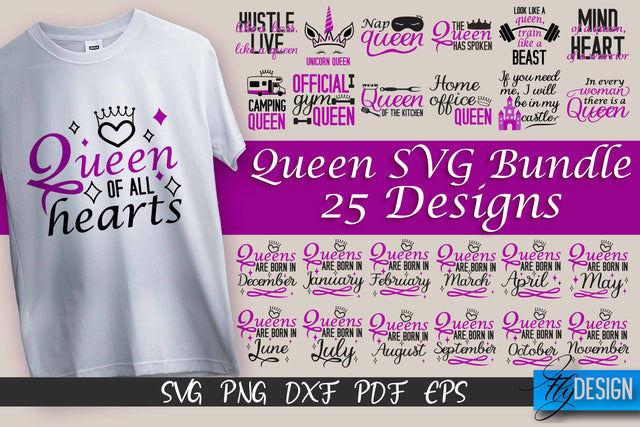 Queen SVG Quotes | Queen Design | Queen Sayings Design SVG Fly Design 