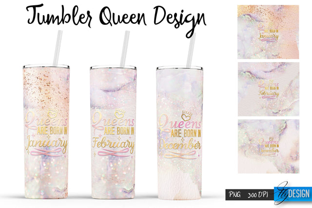 Queen Tumblers | Queen Tumbler Sublimation | PNG 20 Oz Tumbler | Tumbler Wrap Sublimation Fly Design 