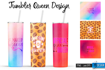 Queen Tumblers | Queen Tumbler Sublimation | PNG 20 Oz Tumbler | Tumbler Wrap Sublimation Fly Design 