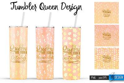 Queen Tumblers | Queen Tumbler Sublimation | PNG 20 Oz Tumbler | Tumbler Wrap Sublimation Fly Design 