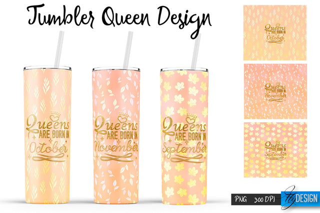 Queen Tumblers | Queen Tumbler Sublimation | PNG 20 Oz Tumbler | Tumbler Wrap Sublimation Fly Design 
