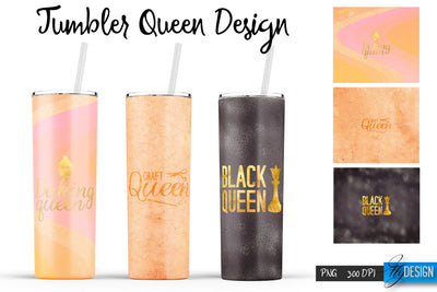 Queen Tumblers | Queen Tumbler Sublimation | PNG 20 Oz Tumbler | Tumbler Wrap Sublimation Fly Design 