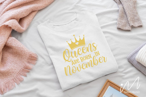 queens are born in November svg, birthday girl t shirt, birthday kueen t shirt, queens birthday svg,Birthday girls t shirt svg, Happy birthday svg, birthday cricut,birthday svg, birthday baby svg, gift for birthday, birthday party t shirt, SVG Isabella Machell 