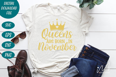 queens are born in November svg, birthday girl t shirt, birthday kueen t shirt, queens birthday svg,Birthday girls t shirt svg, Happy birthday svg, birthday cricut,birthday svg, birthday baby svg, gift for birthday, birthday party t shirt, SVG Isabella Machell 