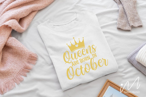 queens are born in October svg, birthday girl t shirt, birthday kueen t shirt, queens birthday svg,Birthday girls t shirt svg, Happy birthday svg, birthday cricut,birthday svg, birthday baby svg, gift for birthday, birthday party t shirt, SVG Isabella Machell 