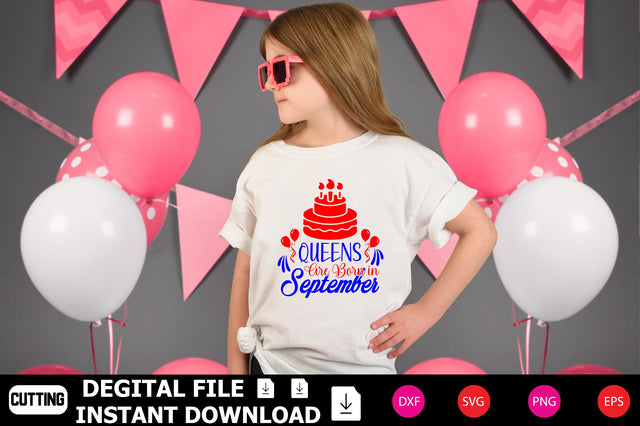 Queens Are Born In September SVG Shahin alam 