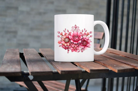 Queen's Pink Diamond Sublimation Clipart bundle Sublimation Regulrcrative 