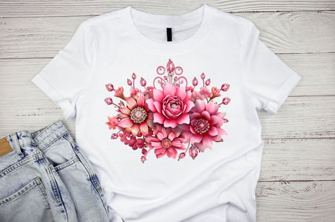 Queen's Pink Diamond Sublimation Clipart bundle Sublimation Regulrcrative 