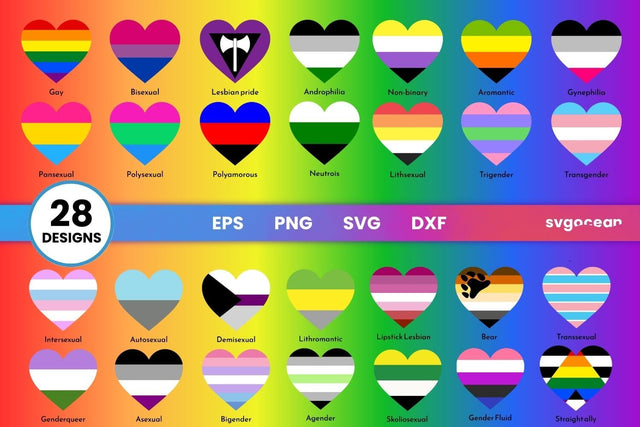Queer Flags SVG Bundle SVG SvgOcean 