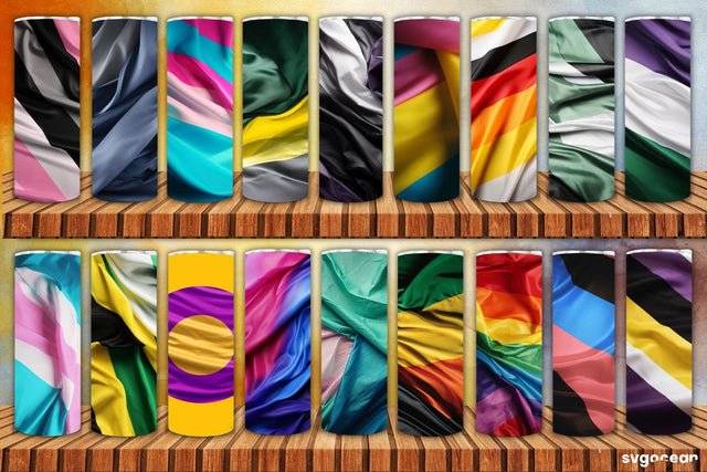 Queer Flags Tumbler Bundle | 20 Oz | Sublimation Sublimation SvgOcean 