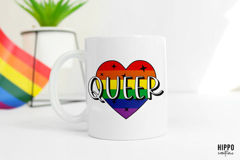 Queer Gay Pride Sublimation PNG Sublimation Hippo Creations 