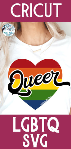 Queer Heart SVG SVG Wispy Willow Designs 