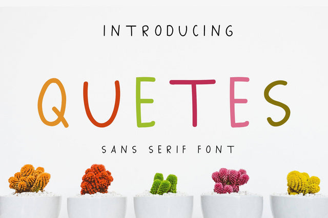 Quetes Font LetterdayStudio 