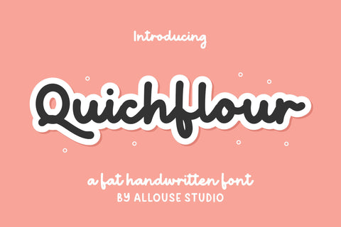 Quichflour Font Allouse.Studio 