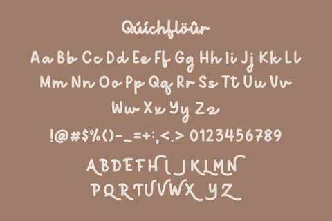 Quichflour Font Allouse.Studio 
