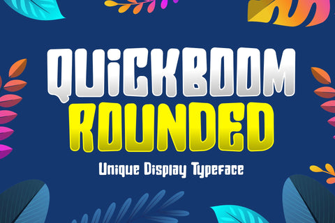 Quickboom Rounded Font Hayletter Creative 