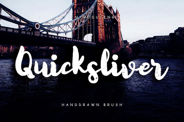 Quicksliver Handdrawn Brush Font Creatype Studio 