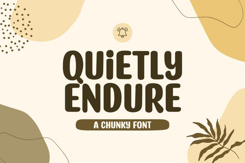 Quietly Endure - a Chunky Font Font nhfonts 