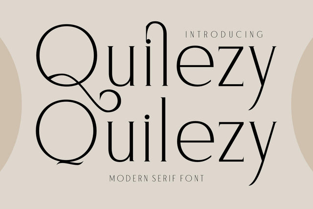 Quilezy Typeface Font Storytype Studio 