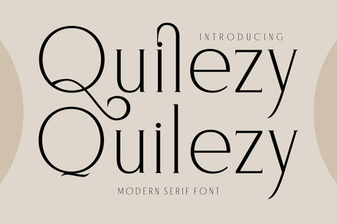 Quilezy Typeface Font Storytype Studio 