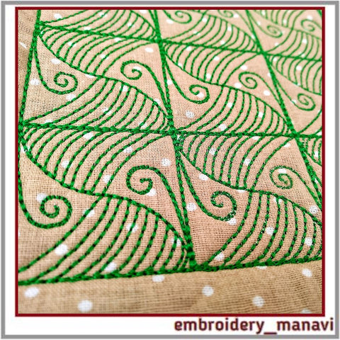 Quilt block 5 machine embroidery designs. Instant download. Embroidery/Applique DESIGNS Embroidery Manavi 05 