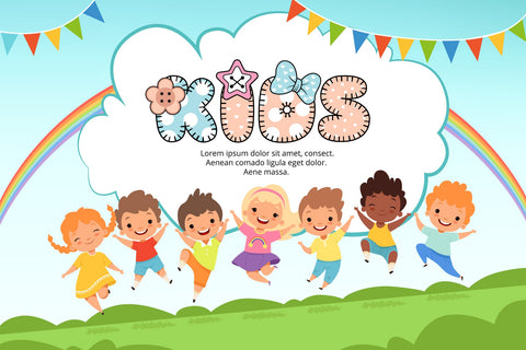 Quilt Color Fonts Font Fox7 By Rattana 