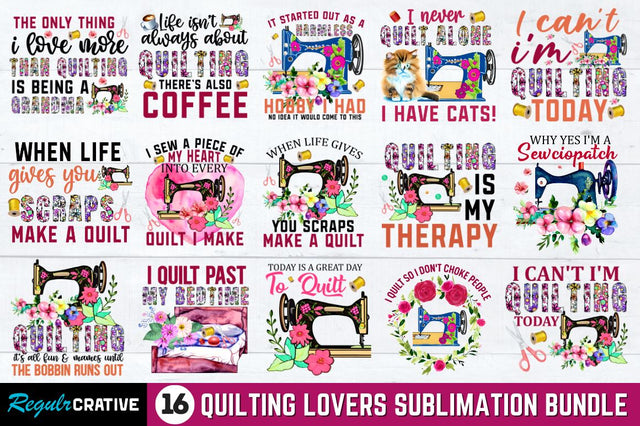 Quilting Lovers Sublimation Bundle Sublimation Regulrcrative 