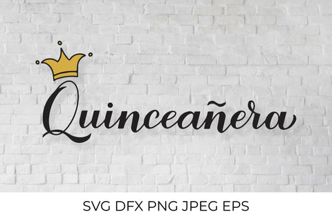 Quinceanera SVG. Calligraphy lettering. 15th Birthday SVG LaBelezoka 