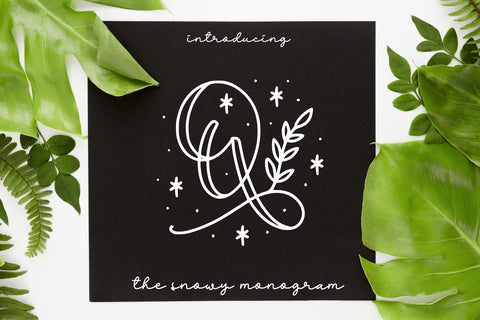 Quinn Monogram Font Abo Daniel Studio 