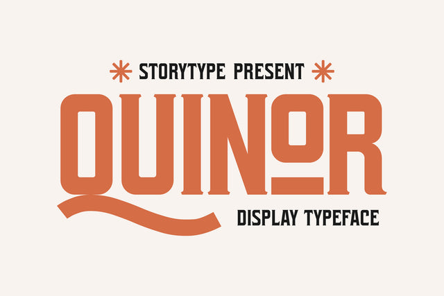QUINOR Typeface Font Storytype Studio 