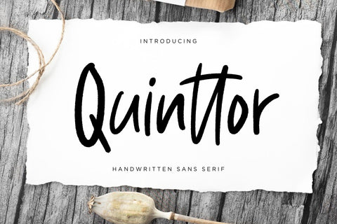 Quinttor Sans Serif Font Creatype Studio 