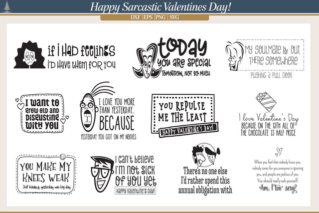 Quirky Valentine SVG AfterTenDesign 