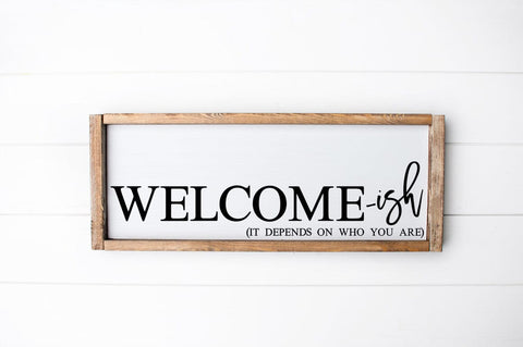 Quirky Welcome-Ish Front Door Mat SVG Pickled Thistle Creative 