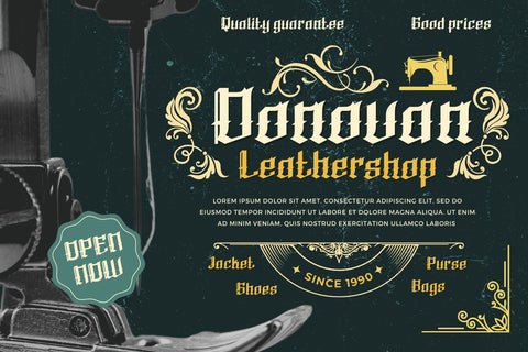 QUKIHA Blackletter font Font twinletter 