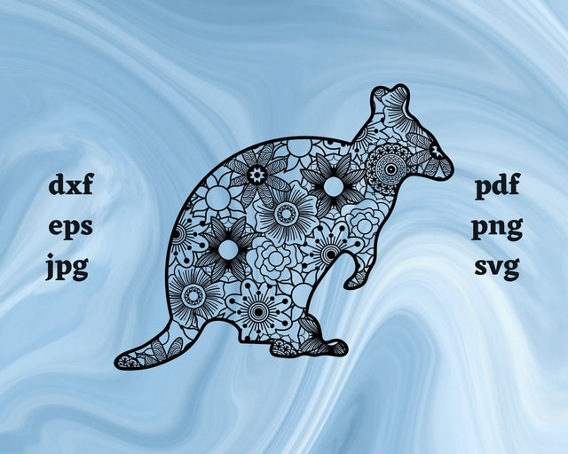 Quokka Mandala SVG Cut File SVG Northern Light SVG 