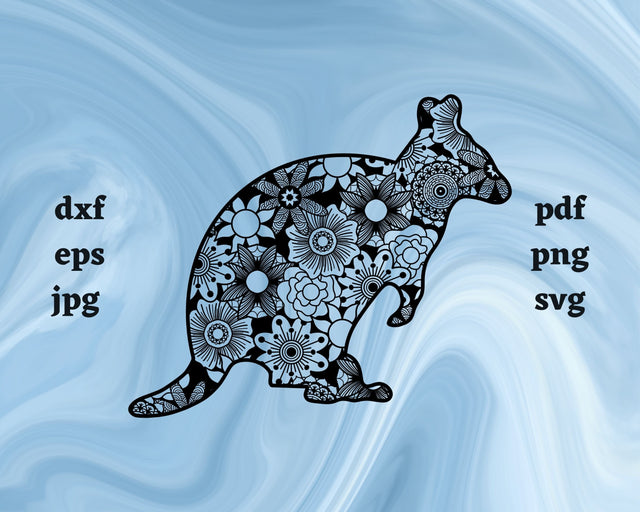 Quokka Mandala SVG Cut File SVG Northern Light SVG 