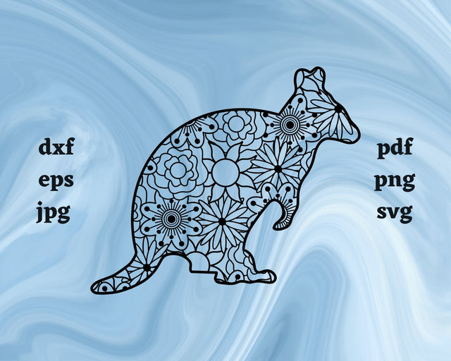 Quokka Mandala SVG Cut File SVG Northern Light SVG 