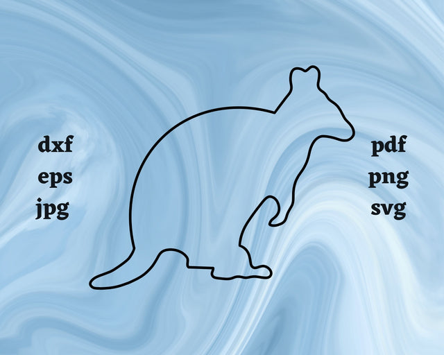 Quokka Outline SVG Cut File SVG Northern Light SVG 